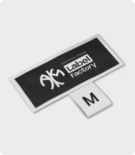 Custom woven clothing label